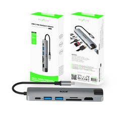 Rixus RXHU08 USB-C-auf-Ethernet-Adapter mit Dockingstation