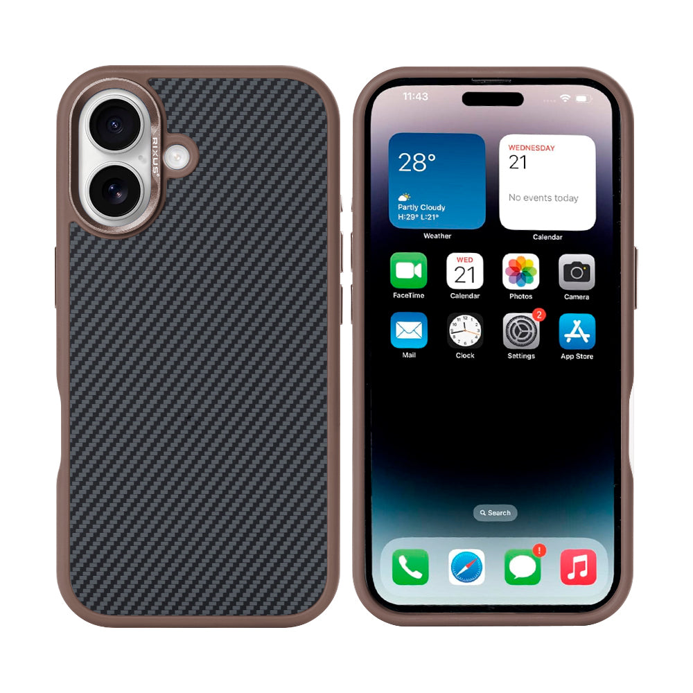 Rixus Mag Carbon With MagSafe For iPhone 16