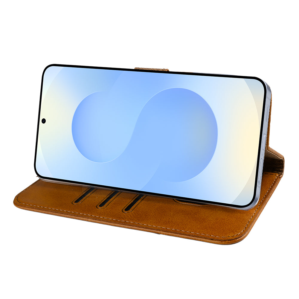 Rixus Bookcase For Samsung Galaxy S25 Edge S937B