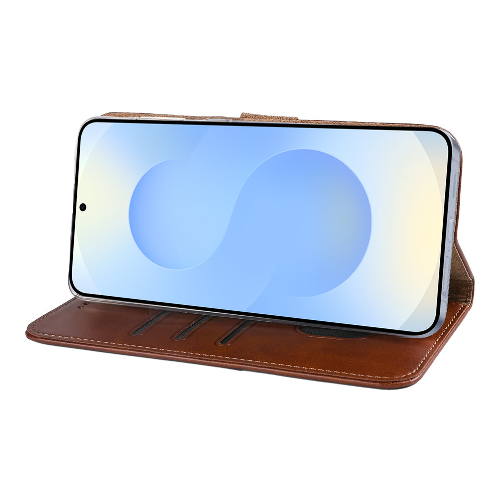 Rixus Bookcase For Samsung Galaxy S25 Edge S937B