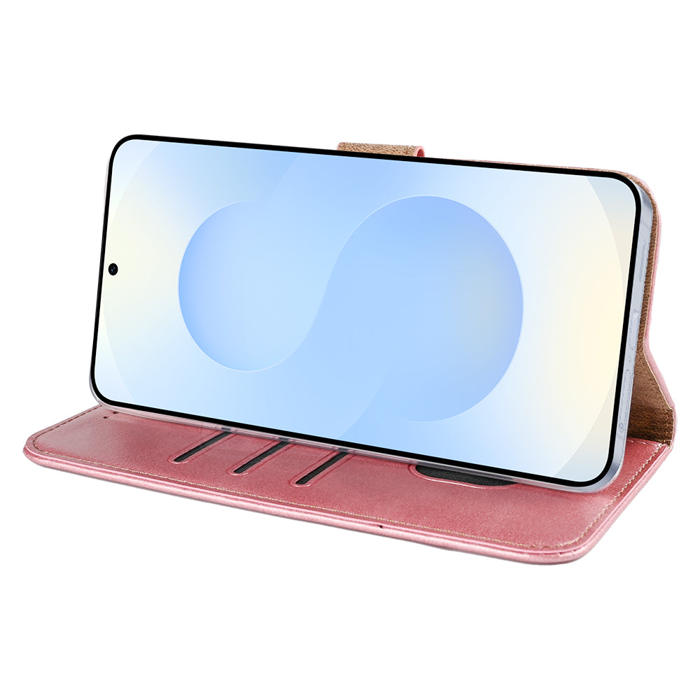 Rixus Bookcase For Samsung Galaxy S25 Edge S937B