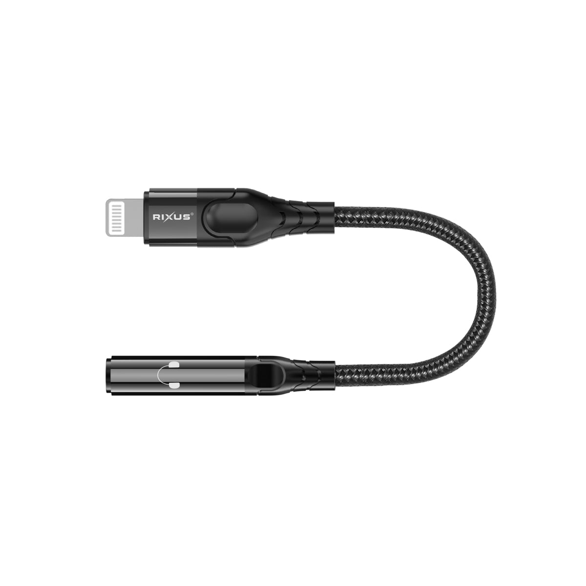 Rixus RXMU36L Lightning to Audio Adapter Female 10cm