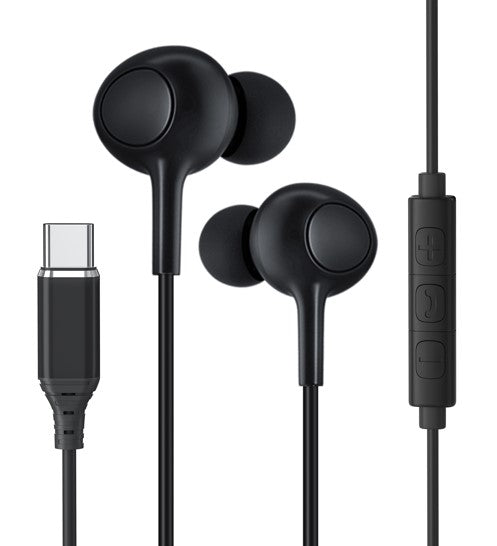 Rixus RXHD56C USB C kabelgebundener Ohrhörer Kopfhörer mit Mikrofon