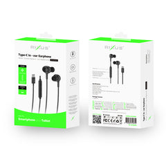 Rixus RXHD56C USB C kabelgebundener Ohrhörer Kopfhörer mit Mikrofon