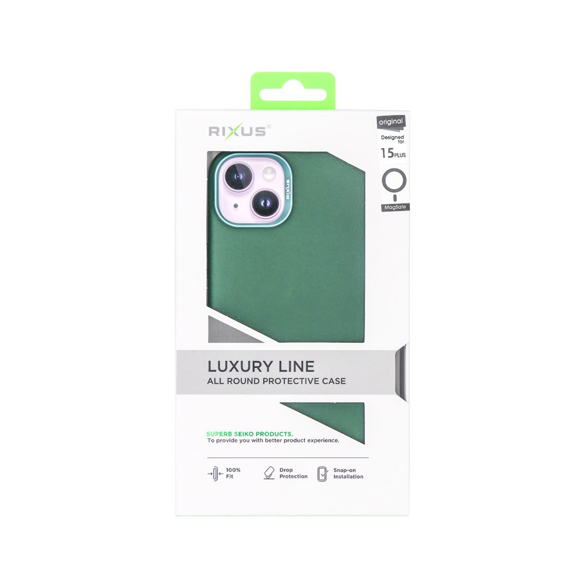 Rixus For iPhone 15 Plus Classic 02 Case With MagSafe