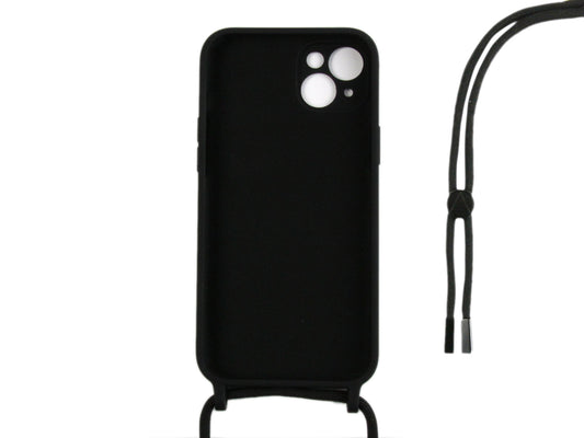 Rixus For iPhone 14 TPU Necklace Cord Cover