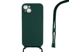 Rixus For iPhone 14 TPU Necklace Cord Cover