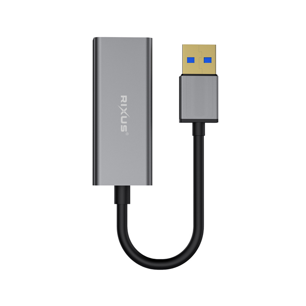 Rixus RXEA02 USB 3.0 Gigabit-Netzwerkkarte USB zu RJ45-Anschluss