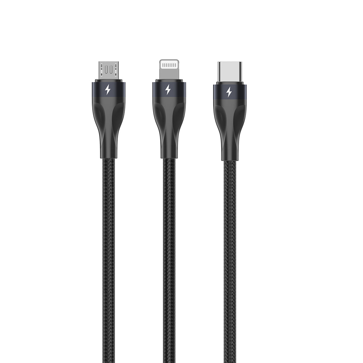 Rixus RXUC23 Two-For-Three Fast Charging Cable