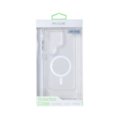 Rixus für Samsung Galaxy S24 Ultra 5G S928B Crystal Anti-Schock TPU mit MagSafe