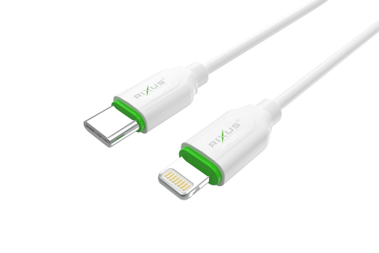 Rixus RX2022 Data Sync And Fast Charge Cable Type-C To Lightning