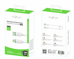 Rixus RX2022 Daten-Sync- und Schnellladekabel USB-C auf Lightning