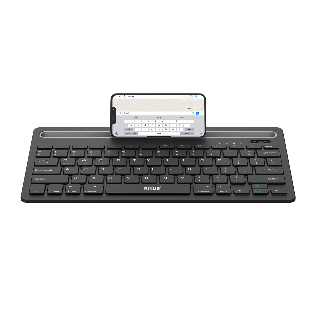 Rixus RXWK01 Universal Ultra Slim And Compact tooth Keyboard