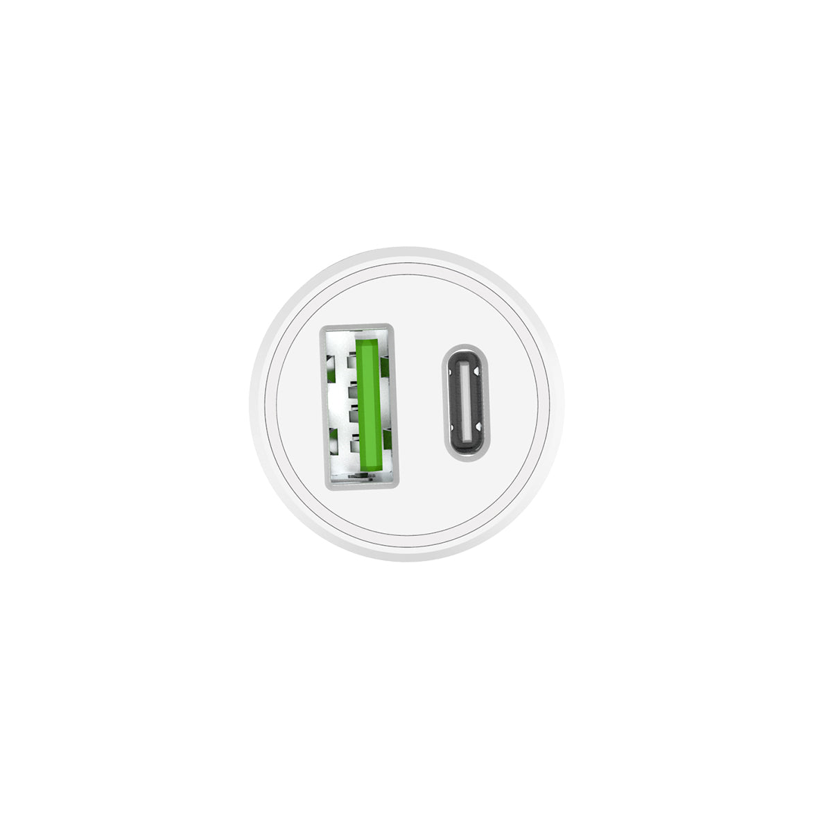 Rixus RXCC16S Super Fast Car Adapter Dual-Port (PD+QC 3.0) (Counter Display