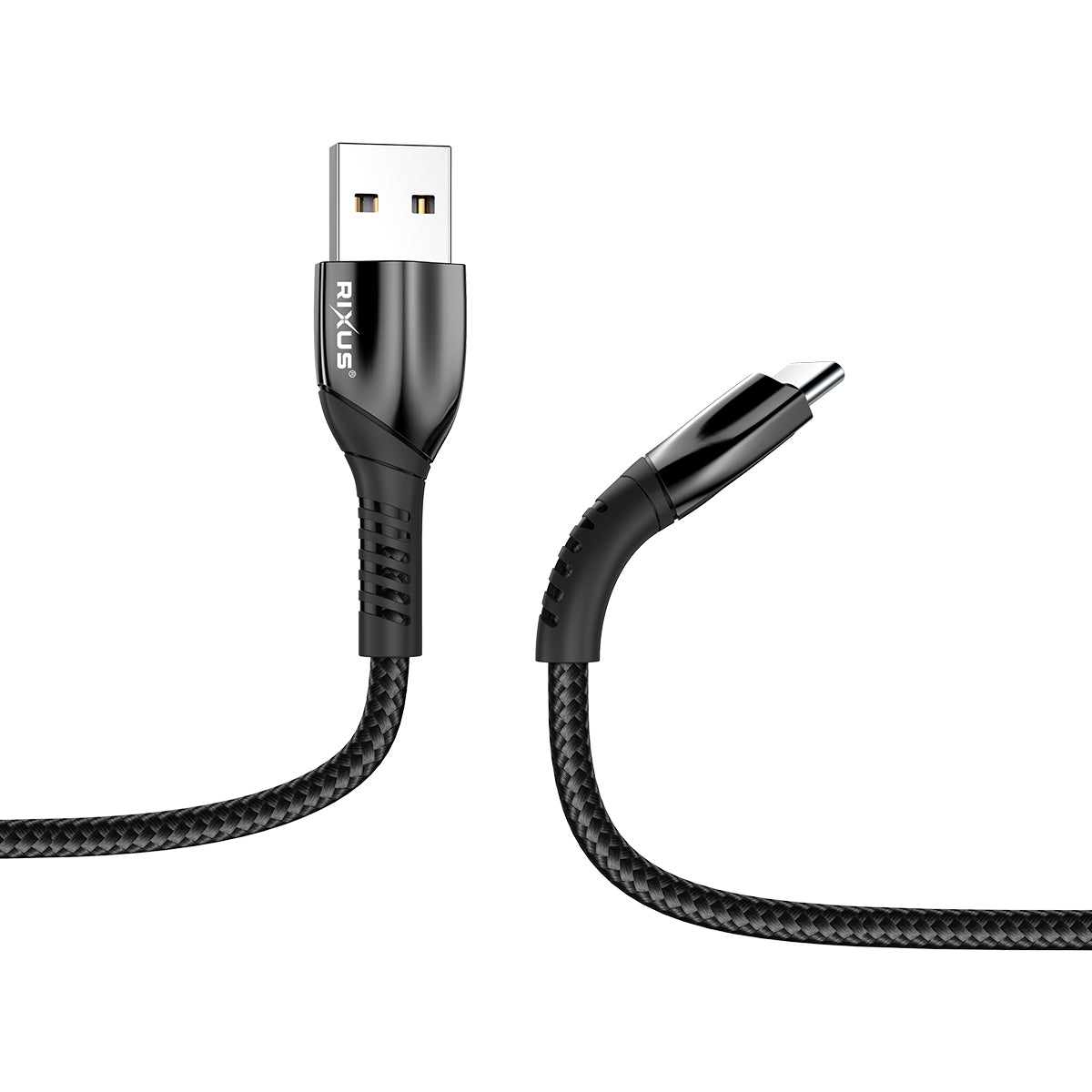 Rixus RXUC30AC Alloy USB To USB-C Data Cable Metal