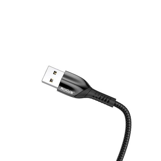 Rixus RXUC30AC Alloy USB To USB-C Data Cable Metal