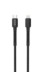 Rixus RXU71CA Nylongeflochtenes USB-C-auf-Lightning-Kabel 1,2 m