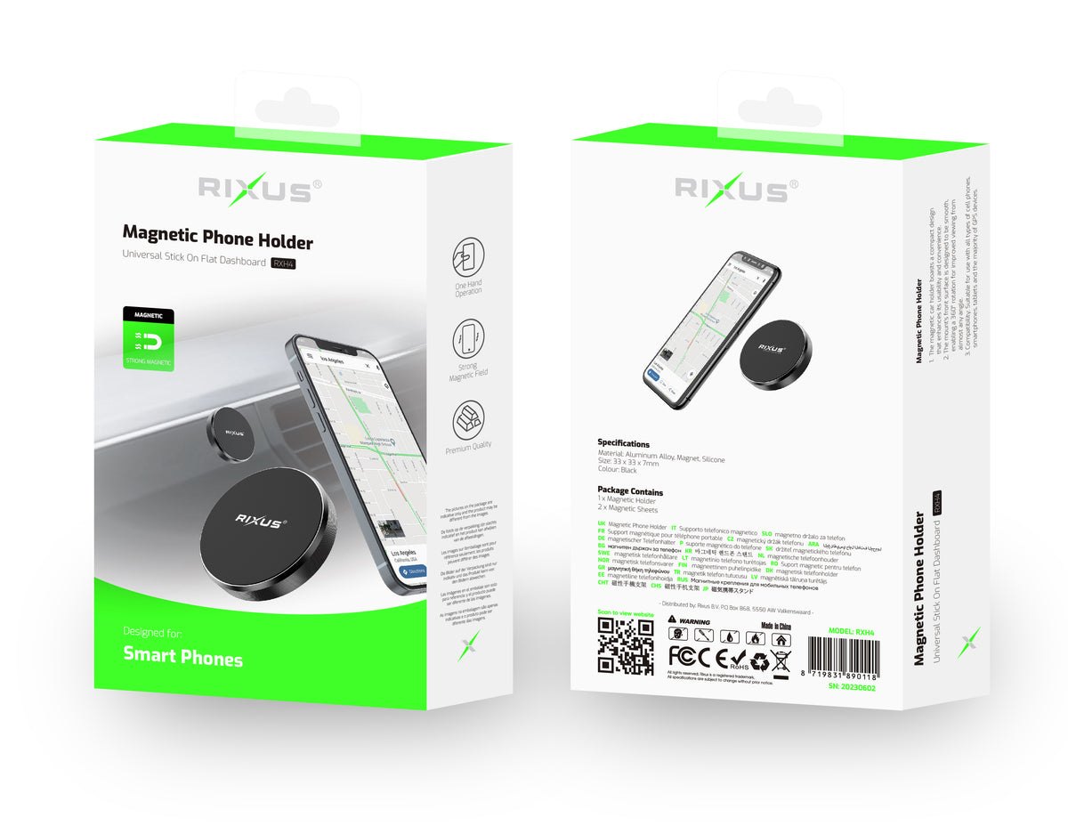 Rixus RXH4 Magnetic Phone Holder Mini