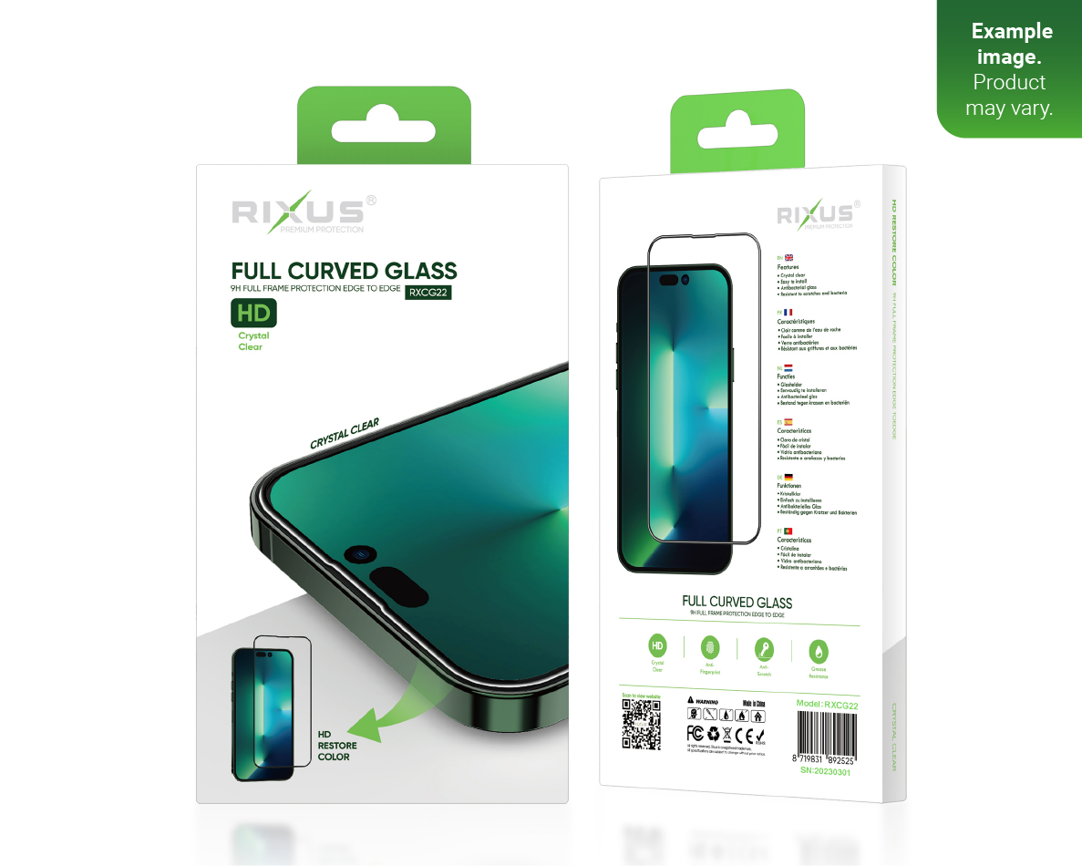 Rixus HD Full Curved Edge Tempered Glass For Samsung Galaxy A23 5G A236B