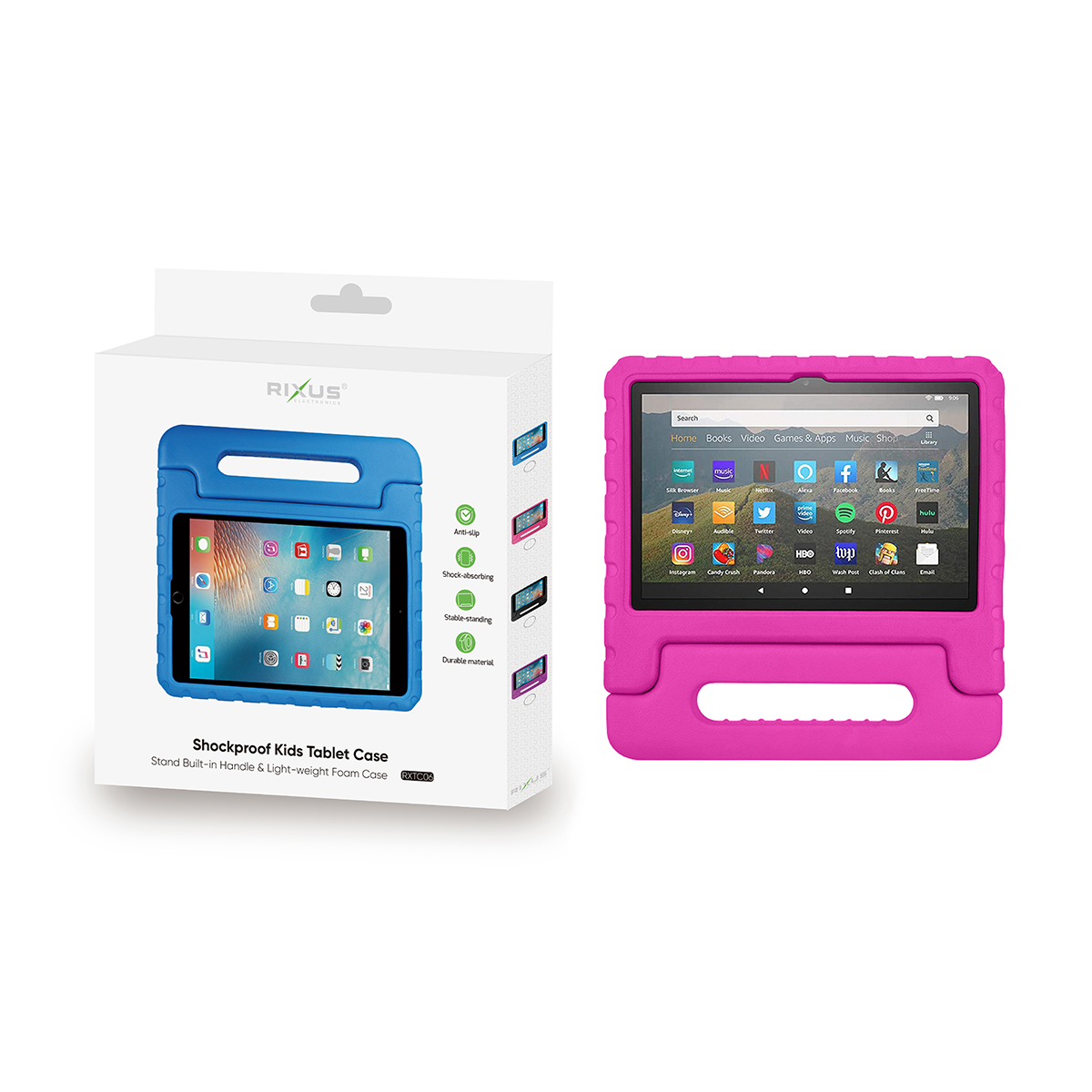 Rixus RXTC06 For iPad Pro 11 (2022,2021,2020,2018), iPad Air 4 10.9 (2020) Tablet Kids Case