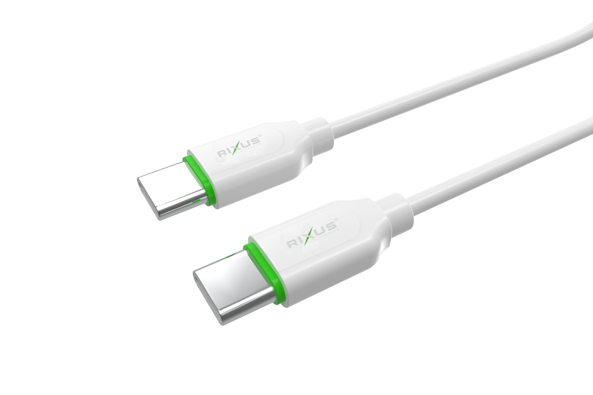 Rixus RX2015 Data Sync And Fast Charge Cable Type-C to Type-C