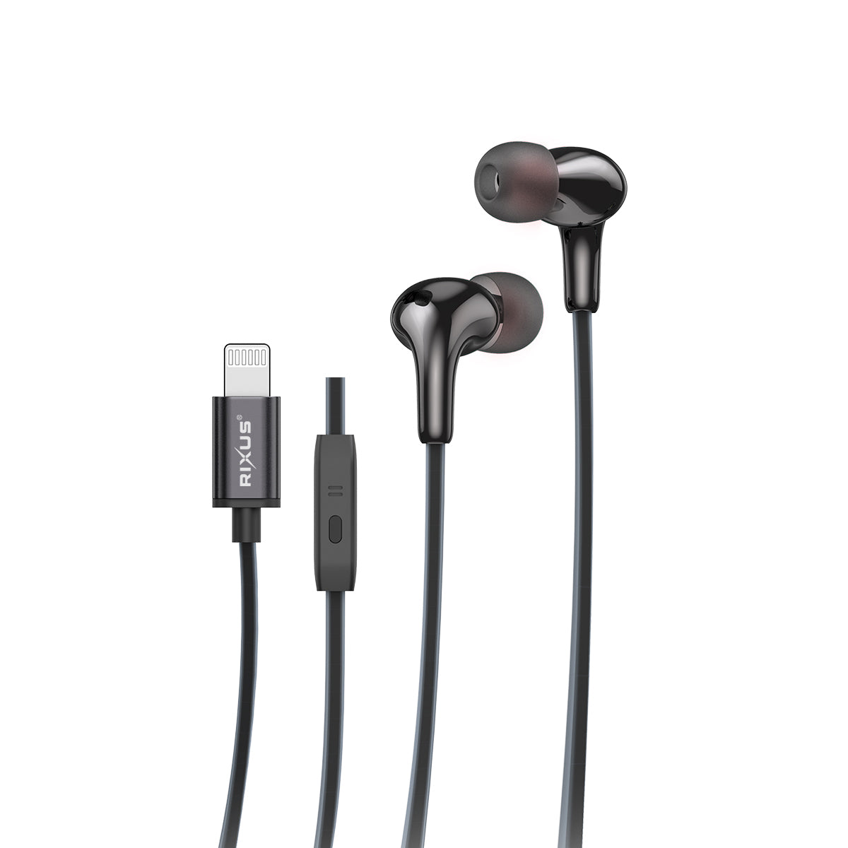Rixus RXHD27L Stereo In-Ear Lightning Kopfhörer mit Kabel