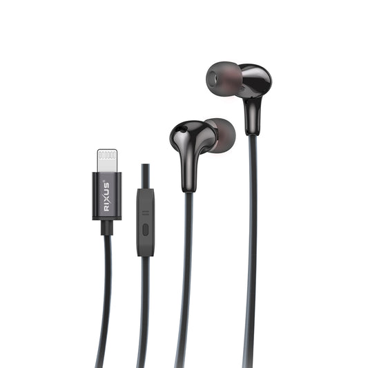 Rixus RXHD27L Stereo In-Ear Lightning Wired Earphone