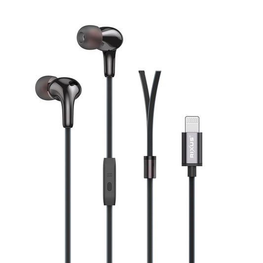 Rixus RXHD27L Stereo In-Ear Lightning Wired Earphone