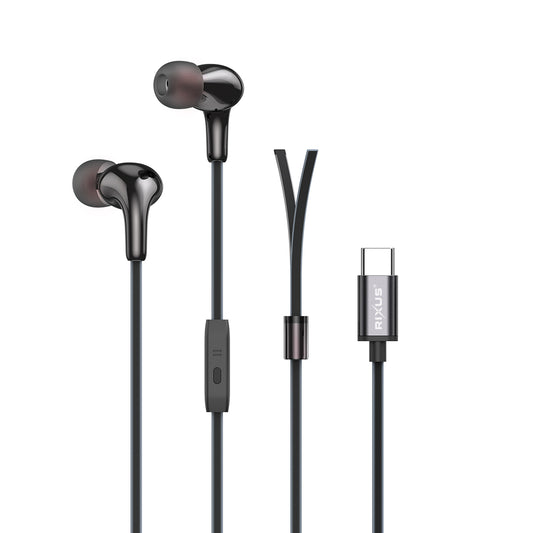 Rixus RXHD27C Stereo In-Ear Type-C Wired Earphone