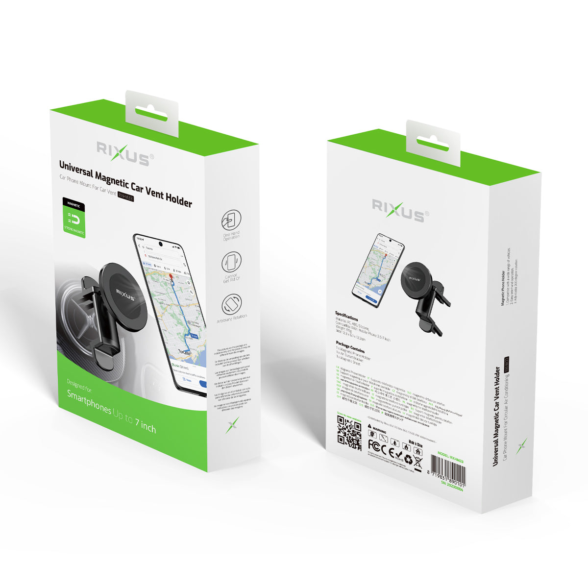 Rixus RXHM33 Universal Magnetic Car Vent Holder
