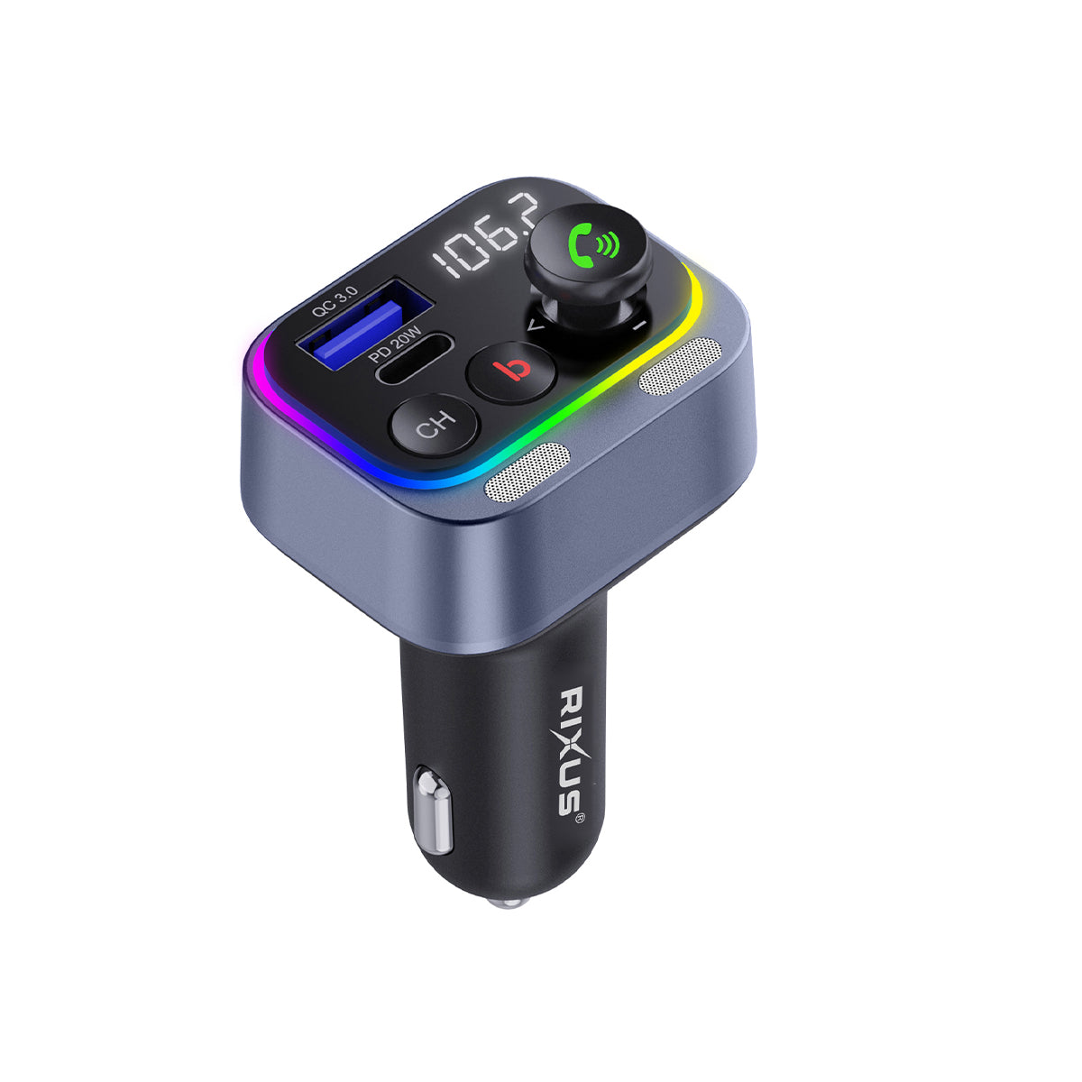 Rixus RXBT21 Auto FM Bluetooth Transmitter