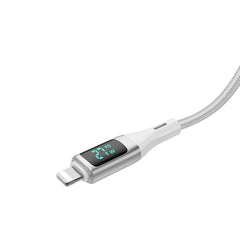 Rixus RXUC29L geflochtenes USB-C-auf-Lightning-Kabel mit LED-Anzeige