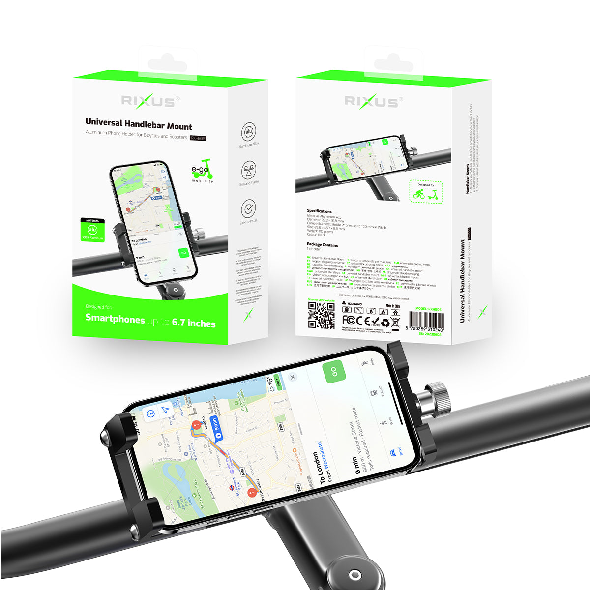 Rixus RXHB06 Bike Phone Holder
