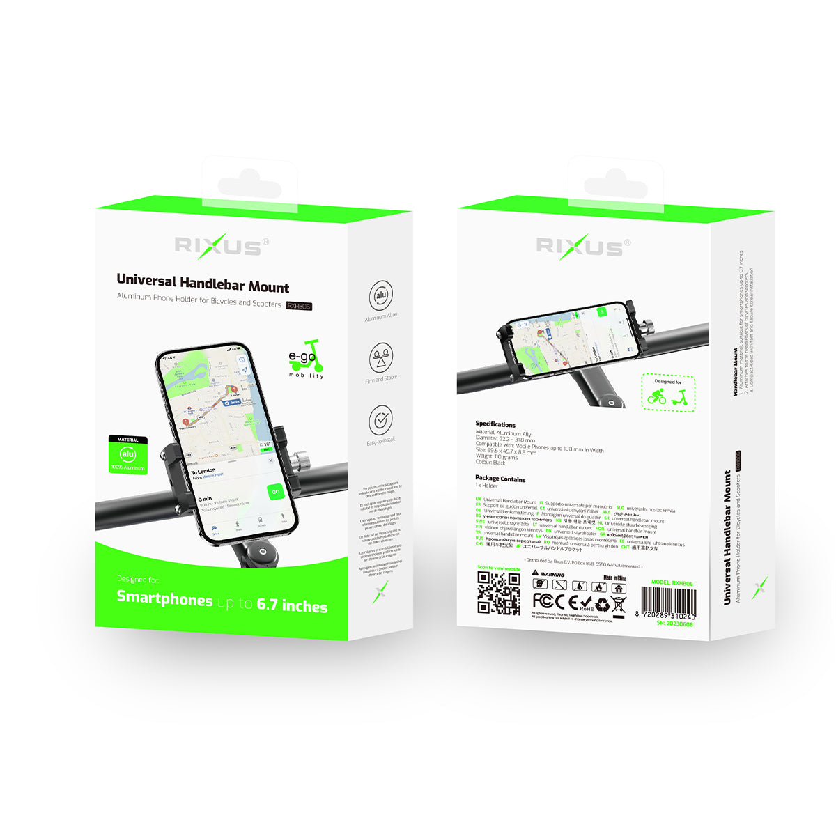 Rixus RXHB06 Bike Phone Holder