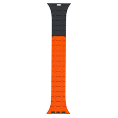Rixus für Apple Watch, 40mm, 41mm Silikonarmband mit Magnetverschluss Orange +