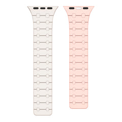 Rixus für Apple Watch, 40mm, 41mm Silikonarmband mit Magnet + Rosa