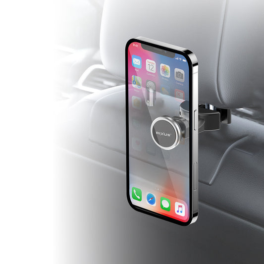 Rixus RXHM63 Backseat Headrest Magnetic Car Mount Holder