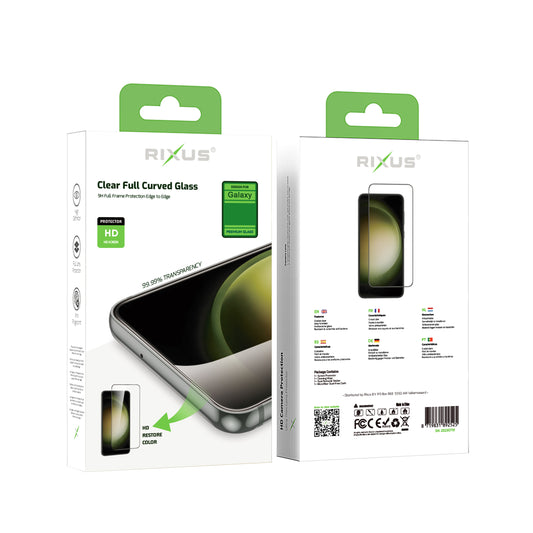 Rixus HD Full Curved Edge Tempered Glass For Samsung Galaxy A15 4G A155F, A15 5G A156B