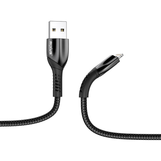 Rixus RXUC30AL Alloy USB To Lightning Data Cable Metal