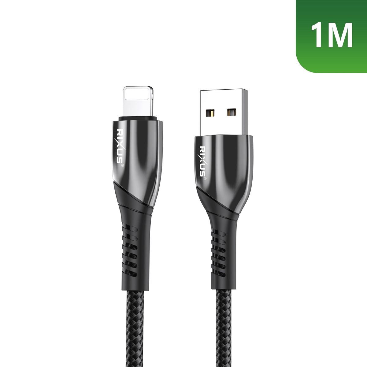Rixus RXUC30AL Legiertes USB-zu-Lightning-Datenkabel Metall