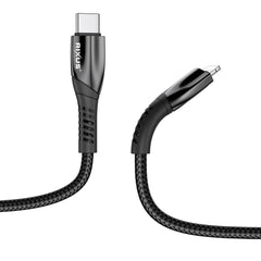 Rixus RXUC38L Schnellladekabel USB-C auf Lightning Nylon