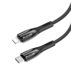 Rixus RXUC39L Schnellladekabel USB-C auf Lightning Nylon