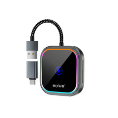 Rixus RXCP05 Kabelloser Carplay Adapter Metallisch