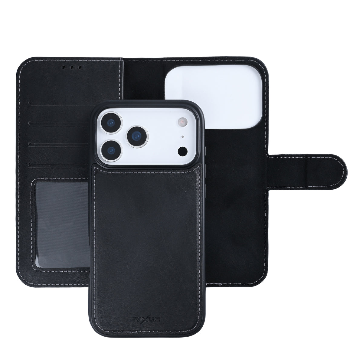 Rixus Duo Magnetic Detachable Wallet For iPhone 17 Pro Max