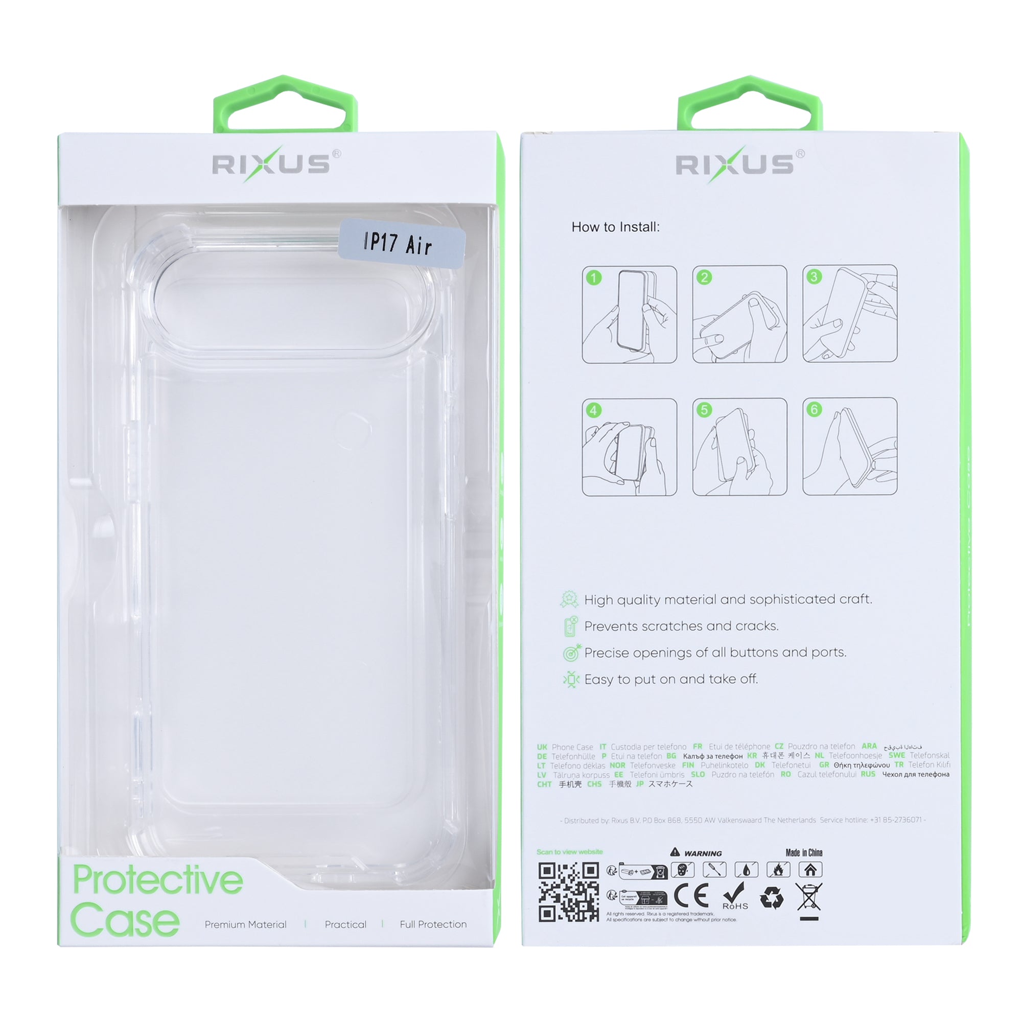 Rixus Anti-Burst Case For iPhone 17 Air