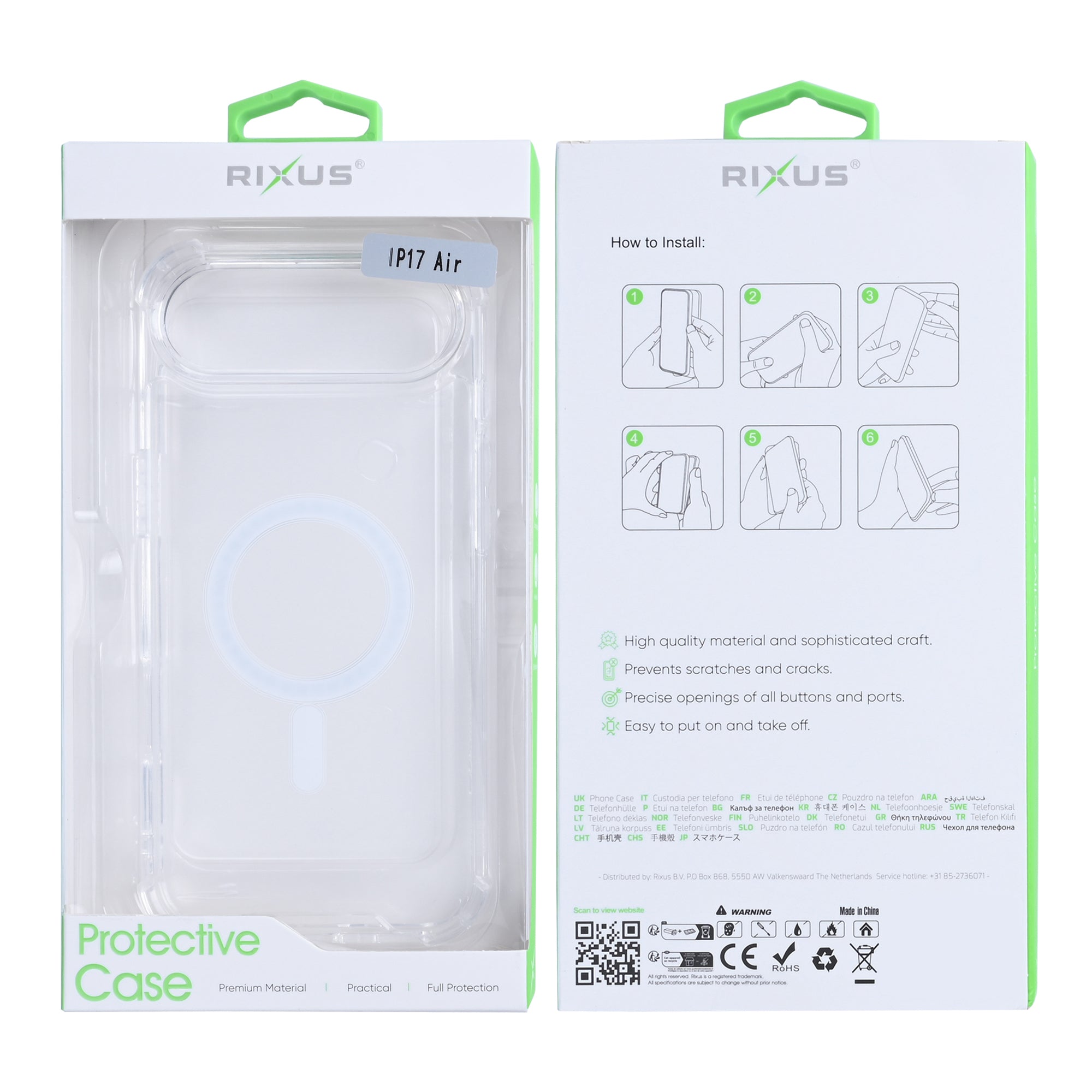 Rixus Anti-Burst Case With MagSafe For iPhone 17 Air