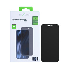 Rixus Privacy Full Curved Edge Tempered Glass für iPhone 17 Pro Max
