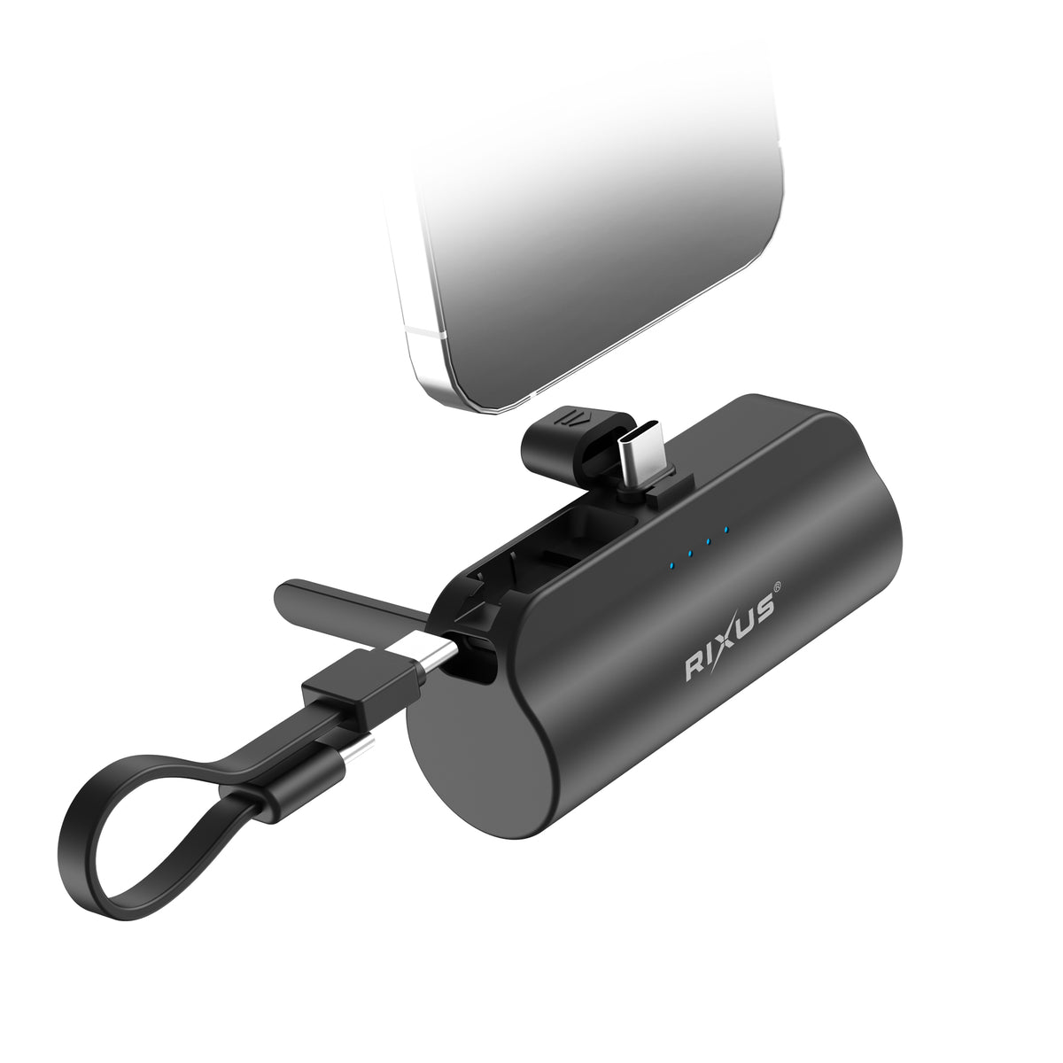 Rixus RXPB98B Mini Click-On Powerbank USB-C