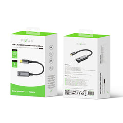 Rixus RXHU17 USB-C auf HDMI Buchse Konverter