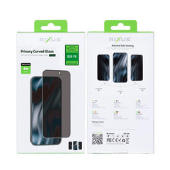 Rixus Privacy Full Curved Edge Displayschutzfolie aus gehärtetem Glas für Samsung Galaxy S25 FE, A57